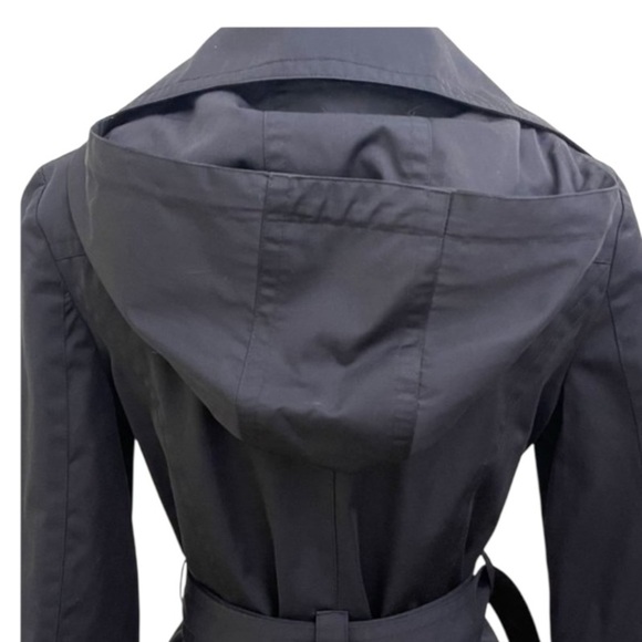 Michael Kors Black All Weather Trench Coat Size Large - Picture 9 of 15